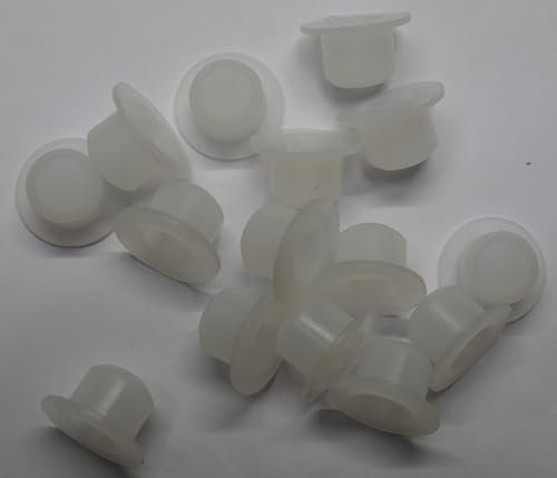 dexierp Protection Force Konischer Einsatz mit Flansch und Stopfen für 14-15 mm 9/16-19/32 ID-Loch zum Öffnen von Rohrflaschen (15 Stück), wiederverwendbarer Gummi