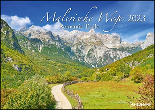 Malerische Wege 2023 - Wand-Kalender - 42x29,7 - Natur: Romantic Trails