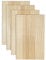4 Stück furniertes MDF, doppelseitig, Paulownia-Holz, MDF-Kern, 6,4 mm, 1/4 Zoll, 25,4 x 40,6 cm, unlackierte Holz-Leinwandplatten, Schilder zum Gravieren, Malen, Basteln