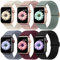 Higgs 6 Stück Ersatzarmband Kompatibel mit Apple Watch Armband 46mm 45mm 44mm 42mm 49mm Damen Herren, Nylon Solo Loop Elastisch Stoff Sport Armbänder für iWatch Ultra SE Series 10 9 8 6 5 4 3 2 1