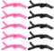 Haarspangen Friseur 10 Stück, Kunststoff Haarklammer, Friseur Clips mit rutschfestem Griff und Breiten Zähnen für Damen und Mädchen, Professionelle Friseurspange (Schwarz Rosa)
