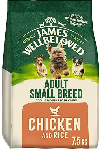 James Wellbeloved Dog Adult Small Breed Chicken & Rice 7.5kg