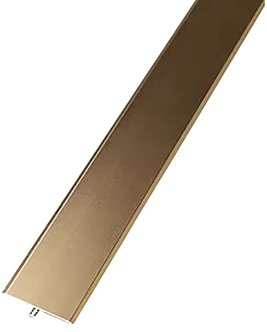 Selbstklebender Vinylboden-Übergangsstreifen, Türschwellen von Holz zu Teppich, Verbindungsstreifen für Laminatböden, einfach anzubringen, für Rollstühle (Color : Gold, Size : 150cm/59.1in)