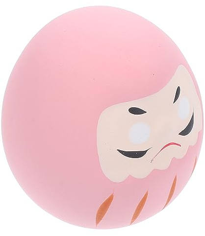HOMSFOU Chat Porte-Bonheur du Dharma Bonne Chance Statue Zen Poupée De Fortune Gadgets pour La Maison Ornement De Gobelet Daruma Sculpture De Fortune Daruma Décor Céramique Miniature Japon