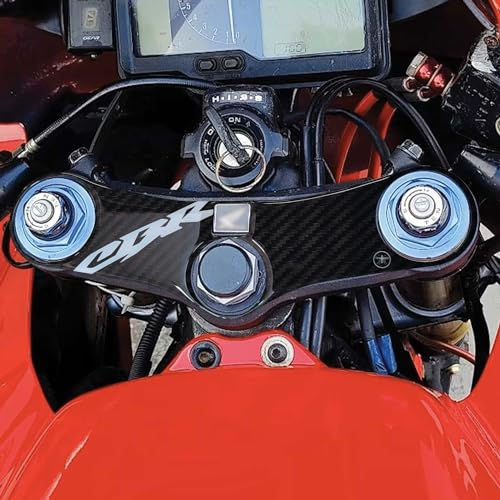 labelbike - Adesivo con licenza ufficiale Honda Protezione in Resina gel 3D per Piastra Sterzo Forcella Moto Honda CBR 600 RR 2005-2006 - Logo CBR Honda - Bianco