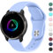 Mugust Bracelet pour Garmin Venu/Venu 2 Plus/Venu Sq/Venu Sq 2 Music pour homme et femme - 20 mm - Bracelet de rechange classique en silicone pour Garmin Venu Sq 2 - Bleu menthe