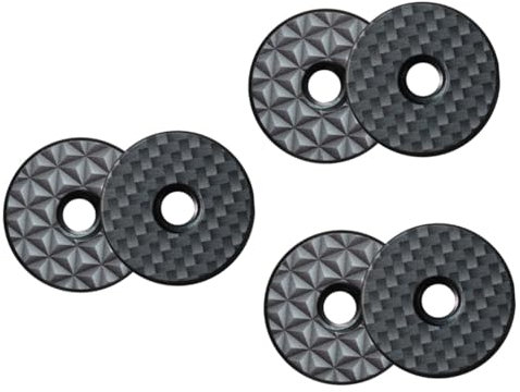 BESPORTBLE 6pièces Capuchons De Tige De Vélo Alliage De Titane De Couvercles De Direction Décoratifs Résistants à Usure Accessoires De Cyclisme Colorés pour Bicyclette