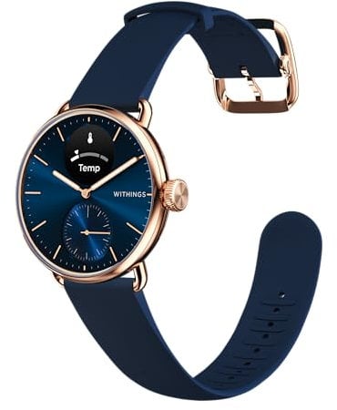 Withings ScanWatch 2 - Connected Healthwatch, Herren Damen, EKG Elektrokardiogramm, SpO2, Temperatur, Schlaftracking, Atemwegsgesundheit, Aktivitäten, Kalorien, Wasserdicht, 30Tage Akku, Android iOS