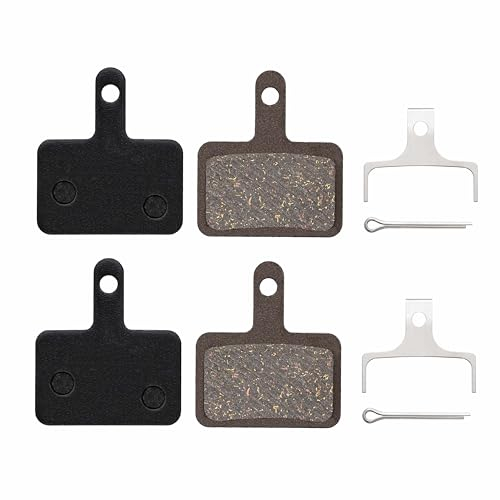 Resin organische Bremsbeläge passend für Shimano B05S Resin B03S B01S für hydraulische Scheibenbremsen (Schwarz - 4 Paar)