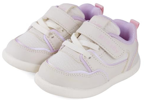 Cheerful Mario Zapatos Primeros Pasos Zapatillas Bebé Niños Niñas Respirable Suela Antideslizante Blanco-V 23 EU