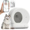 katzenklo Selbstreinigend Katzentoilette, Unterer Eingang/Geruchsbeseitigerin/10 Sensoren/APP Steuerung katzentoilette Selbstreinigend, Automatische katzentoilette