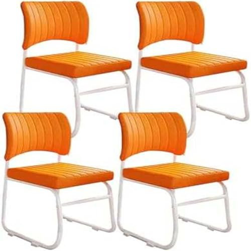 GLDWEY Besucherstuhl Schwarz Konferenz-Stuhl Kufengestell Rücken-Lehne Warte-Zimmer Büro für Esszimmer Esstisch Küche Wohnzimmer