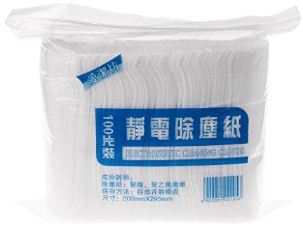 BOGEEL 100 piezas/bolsa de papel electrostático para fregona para el hogar, cocina y baño