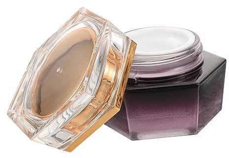 AUTSUPPL Skincare Containers Travel Size Jars Glass Moisturizer Pump Small Containers Lids for Toiletries