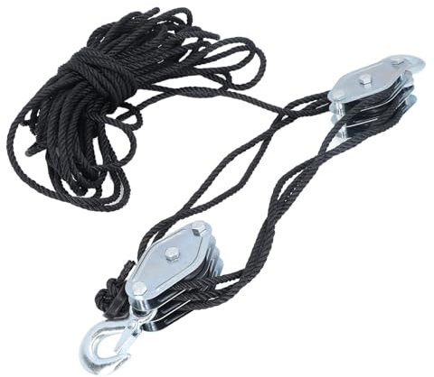 Seilzug-Riemenscheibensystem, 4400 Lb, Schweres Heben für Garage, Bootfahren, Haustiere, Legierter Stahl