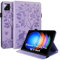 LSPCASA Custodia per Xiaomi Pad 6S Pro 12.4 Pollici PU Leather Cover Con Slot Per Carte Folio Stand Protettiva Case Tablet Cover per Xiaomi Pad 6S Pro-Viola