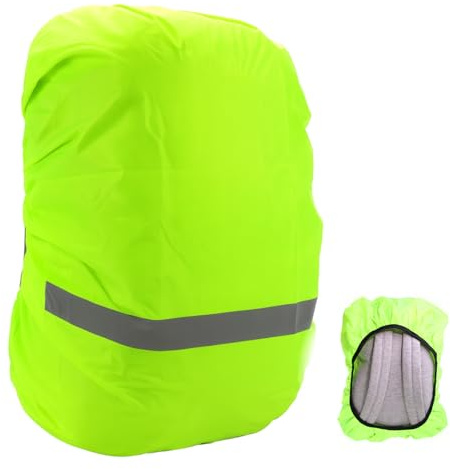 Housse Sac à Dos Imperméable avec Bandes Réfléchissantes, 30-40 L Housse de Sac à Dos Pliable et Durable pour Randonnée, Camping, Cyclisme, Voyage, Protection contre Pluie, Poussière et Rayures
