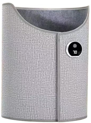 kikxj-Foldable Under Desk Leg and Foot Warmer, Portable Space Heater Wrap Around, Personal Space Heater with Blanket with Auto Shut Off for All Ages, Family(Gray)