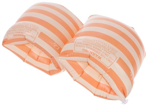 GLSTOY Aufblasbare PVC Armringe für Erwachsene und Schwimm armbänder mit Modischem Streifen Design Komfortabel Sicher und Langlebig für Pool und Schwimmsport