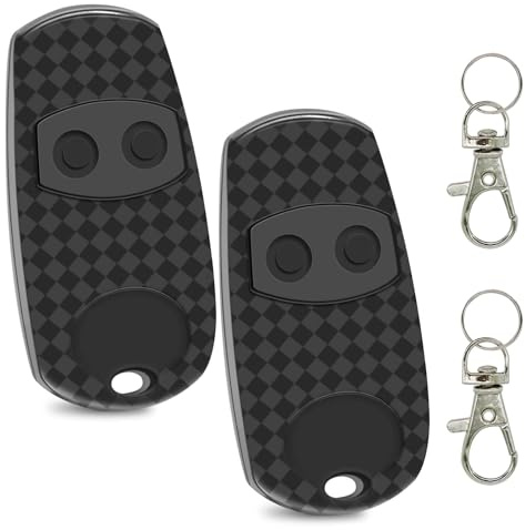 2401539 Télécommande Portail/Garage 433,42 MHz - Compatible 1841026/1841025, 2 Canaux à Code Roulant Télécommande de Porte de Garage Remplacement