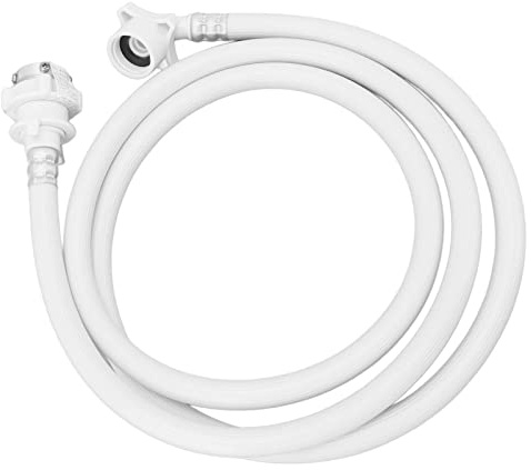 Fauitay Berstsicherer Waschmaschinenschlauch, PVC-Wasserzulaufrohr mit Metallanschluss, 25 Mm G3/4-Gewinde für Automatische Waschmaschinen, Starke Tragfähigkeit, Hohe Druckbeständigkeit (2m)