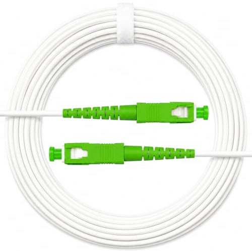 Câble Fibre Optique 1m pour Orange SFR Bouygues SC/APC vers SC/APC Blanc