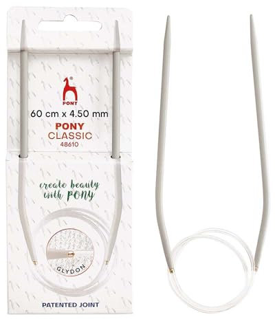 Pony Classic Aluminium Circular Knitting Needles 60cm 4.5mm - 1pc