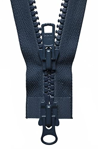 YKK Cerniera a Scorrimento bidirezionale, Blu, 76 cm Length