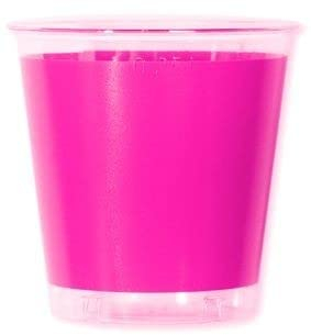 10 Gobelets Cristal roses fluo