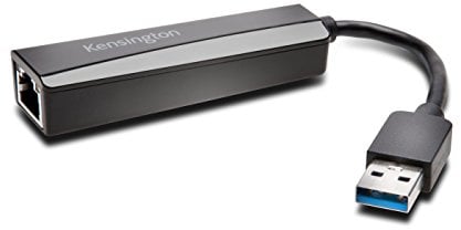 Kensington Ethernet Port Adapter - USB 3.0 to 10/100/1000 Gigabit Ethernet Adapter (K33981WW)
