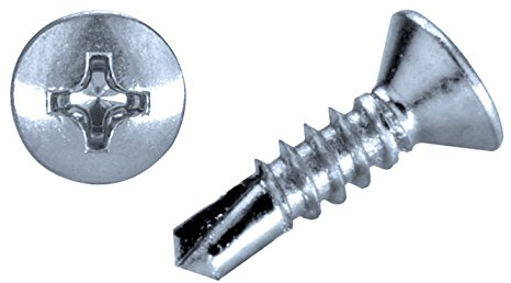 200 Stück Bohrschrauben 3,9x13 mm selbstschneidend verzinkt Senkkopf Kreuzschlitz DIN 7504 PH Blechschrauben