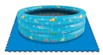 DIVERGARDEN Suelo Protector Piscinas 9 Piezas 50x50 cm.