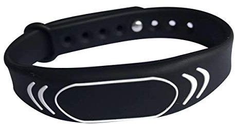 YARONGTECH NFC Wristband Ntag213 silicone bracelet black color adjustable (pack of 5)