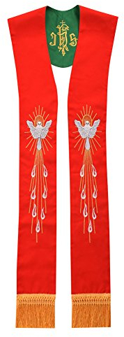BLESSUME Kirche Pastor Reversibel Stahl mit Quasten