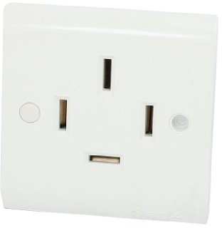 Aexit Panel de placa de pared de zócalo de toma de corriente trifásica de cuatro cables CA (model: E4928VIIO-5793FJ) 380V 25A