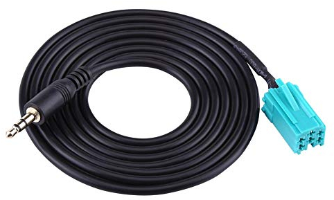 6 Pin to 3.5mm Car Radio Auxiliary Aux Cable AUX Adapter for Espace Laguna Megane Scenic Trafic Twingo Modus Master