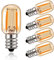 Hcnew T22 E14 Led Glühbirne 1 Watt Warmweiss, Braunglas Vintage Kühlschrank Edison Röhrenbirnen 220V Glühfaden Bernstein 10 Watt Äquivalent 2200K Amber Glübirnenlampe 100 Lumen nicht dimmbar