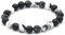 MINERAL MIRACLES Armband, runde Perlen, 8 mm, Naturstein, französische Handwerkskunst, mehr als 60 Auswahlmöglichkeiten (Zebra jaspis 8 mm)