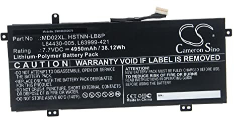 vhbw Batterie Compatible avec HP Chromebook X360 12B-CA0008NF, X360 12B-CA0009NF Ordinateur Portable Notebook (4950mAh, 7,7V, Li-polymère)