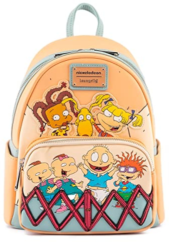LOUNGEFLY Nickelodeon Rugrats 30th Anniversary Womens Double Strap Shoulder Bag Purse