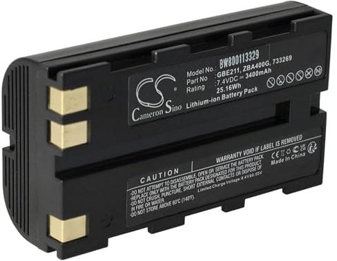 vhbw batteria sostituisce Leica GEB211, GEB90, GEB212 per dispositivo di misurazione laser, dispositivo di misurazione (3400mAh, 7,4V, Li-Ion)