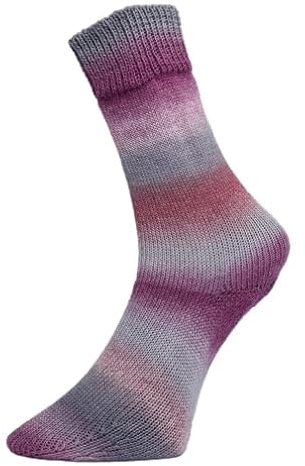 PRO LANA Golden Socks Nessel - Farbe: Flieder/Grau (80) - 100 g/ca. 400 m Wolle