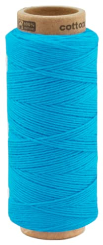 100 Meter Baumwollkordel 1,0 mm, Kordel Schnur Baumwolle Bindfaden Bäckergarn Geschenkband 0052 - Aqua