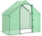 Outsunny Serre de Jardin PE, Serre de Balcon, bâche renforcée, châssis en Acier, Porte zippée Enroulable, pour légumes Plantes, intérieur et extérieur, 180 x 100 x 168 cm, Vert