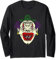 Gruseliger hässlicher Clown mit Ohrringen faulen Zähnen Langarmshirt