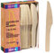 DON PALILLO - 100 Cuchillos desechables de madera de 16,5 cm. 100% natural, ecológico y biodegradable