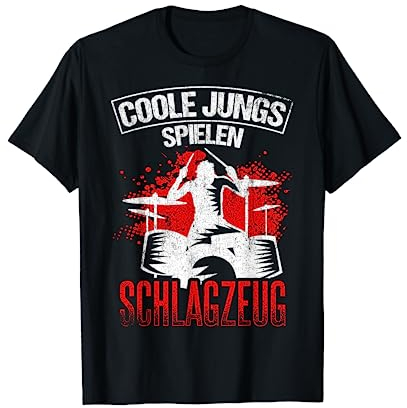 Coole Jungs spielen Schlagzeug - Drummer Jungen Geschenk T-Shirt