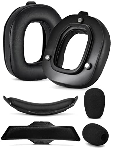 A50 Gen 3 Mod Kit – defean Ersatz-Ohrpolster und Kopfbügel, kompatibel mit Astro-A50 Gen 3 Headset, Ohrpolster, hochdichter Geräuschunterdrückungsschaum, zusätzliche Dicke (schwarzes Protein)