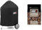 Weber 7143 Luxus Abdeckhaube 57 cm, Schwarz & 17612 Anzündwürfel braun, ohne Zusatzstoffe, 48 Stück (1er Pack), 38x17x5 cm