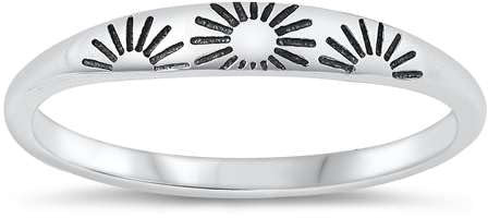 Joyara Sterling Silber 925 Sonne Ring